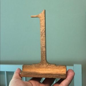 Wedding decor table numbers